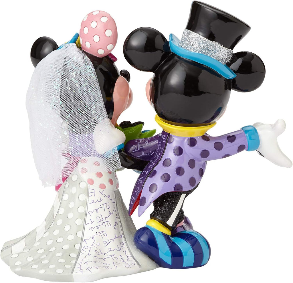 Britto Disney Mickey and Minnie Mouse Wedding Figurine