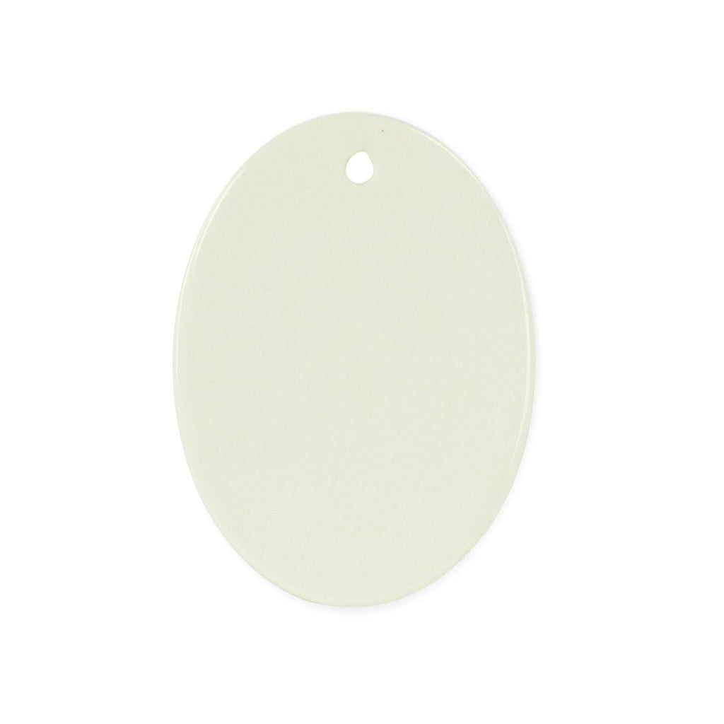 3" Oval Print on Demand Ceramic Ornament with Gift Box