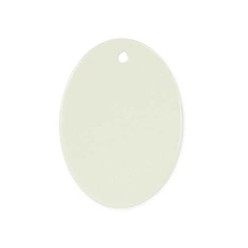 3" Oval Print on Demand Ceramic Ornament with Gift Box