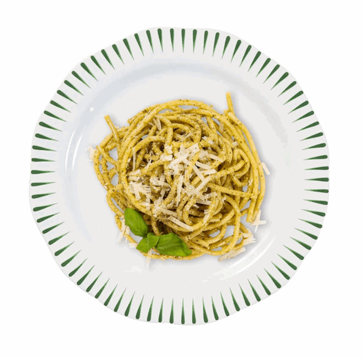 Juliska Sitio Stripe Dinner Plate - Basil