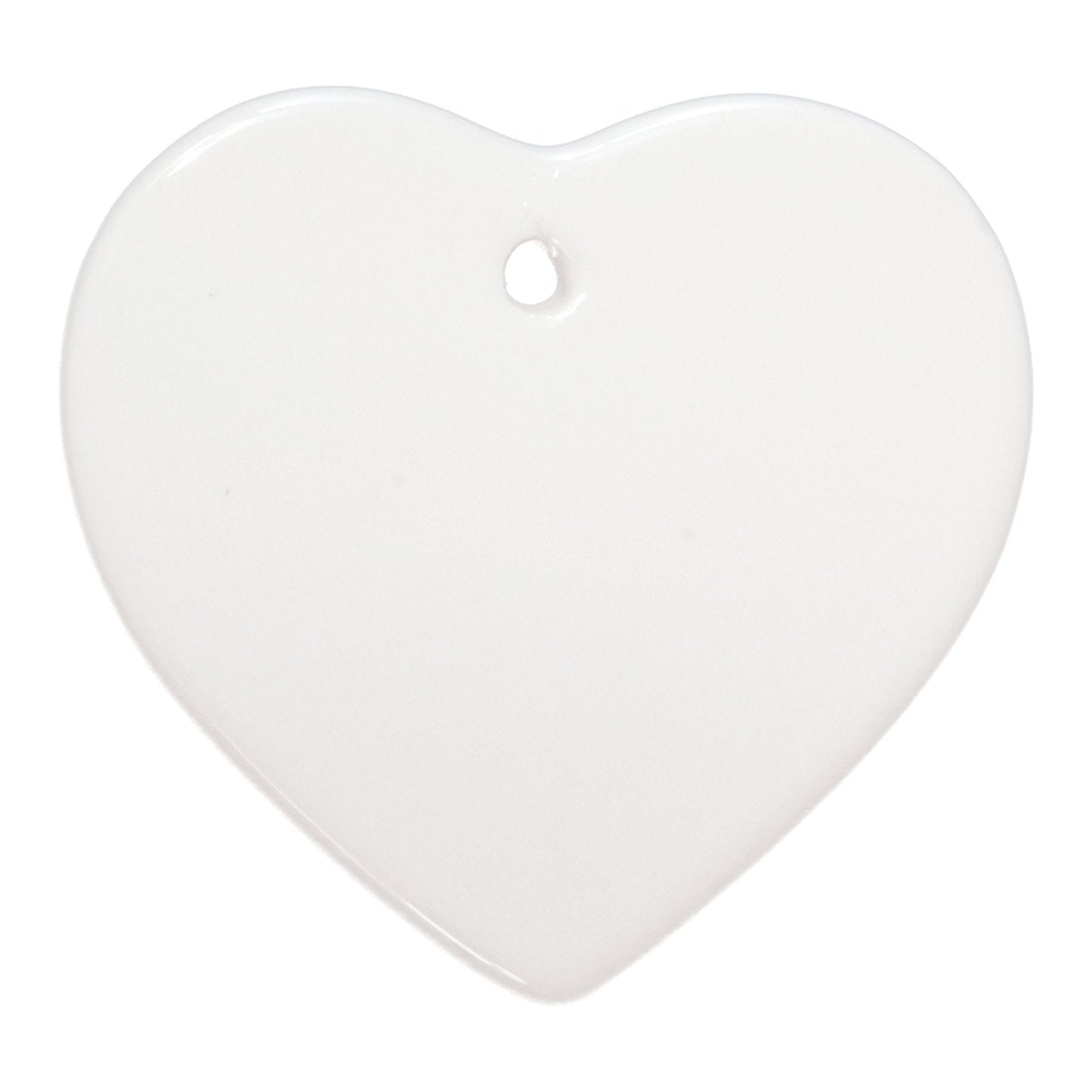 3" Heart Print on Demand Ceramic Ornament with Gift Box