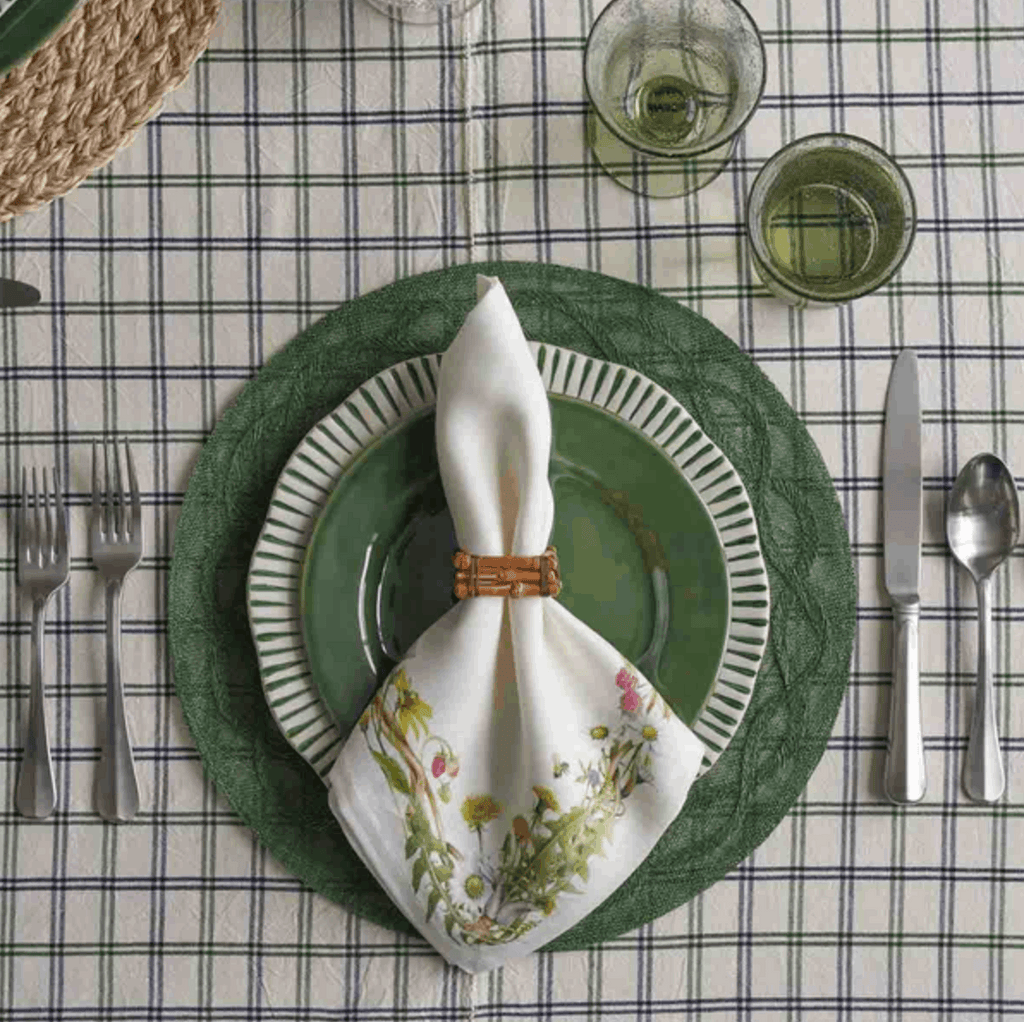 Juliska Sitio Stripe Dinner Plate - Basil