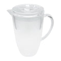 86 oz Clear Ribbed Plastic Pitchers