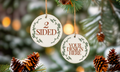 3" Round - 2 Sided - Personalized Ceramic Ornament