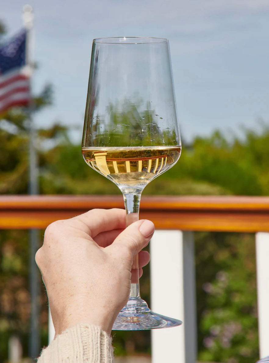 Simon Pearce Vintner White Wine Glass