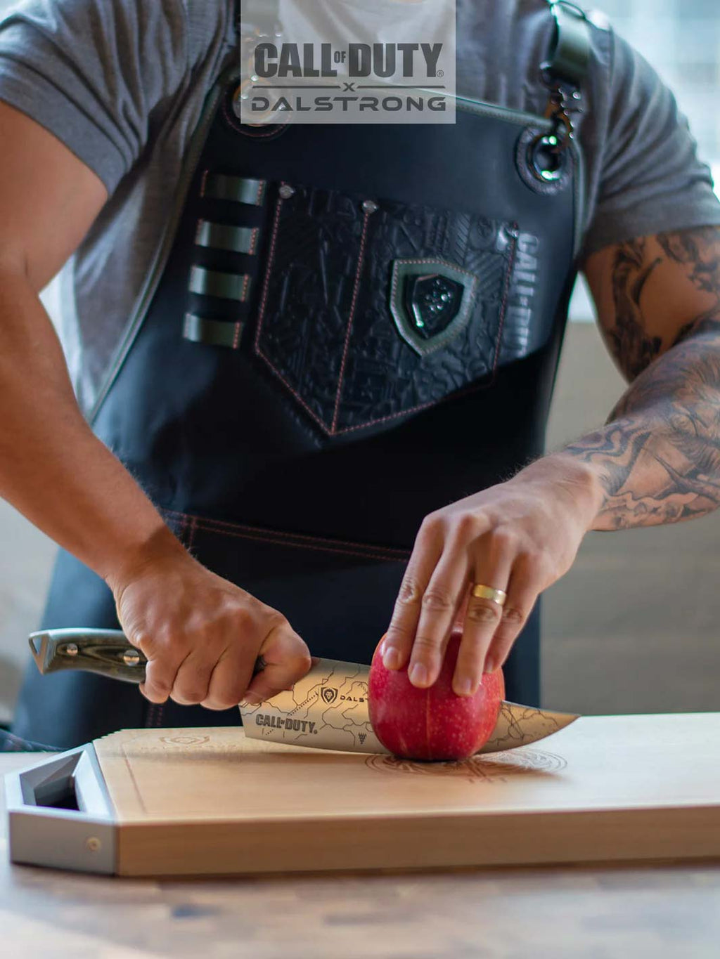 Limited Edition Chef Leather Apron | Call of Duty © Edition | Black Genuine Leather | EXCLUSIVE COLLECTOR APRON | Dalstrong ©