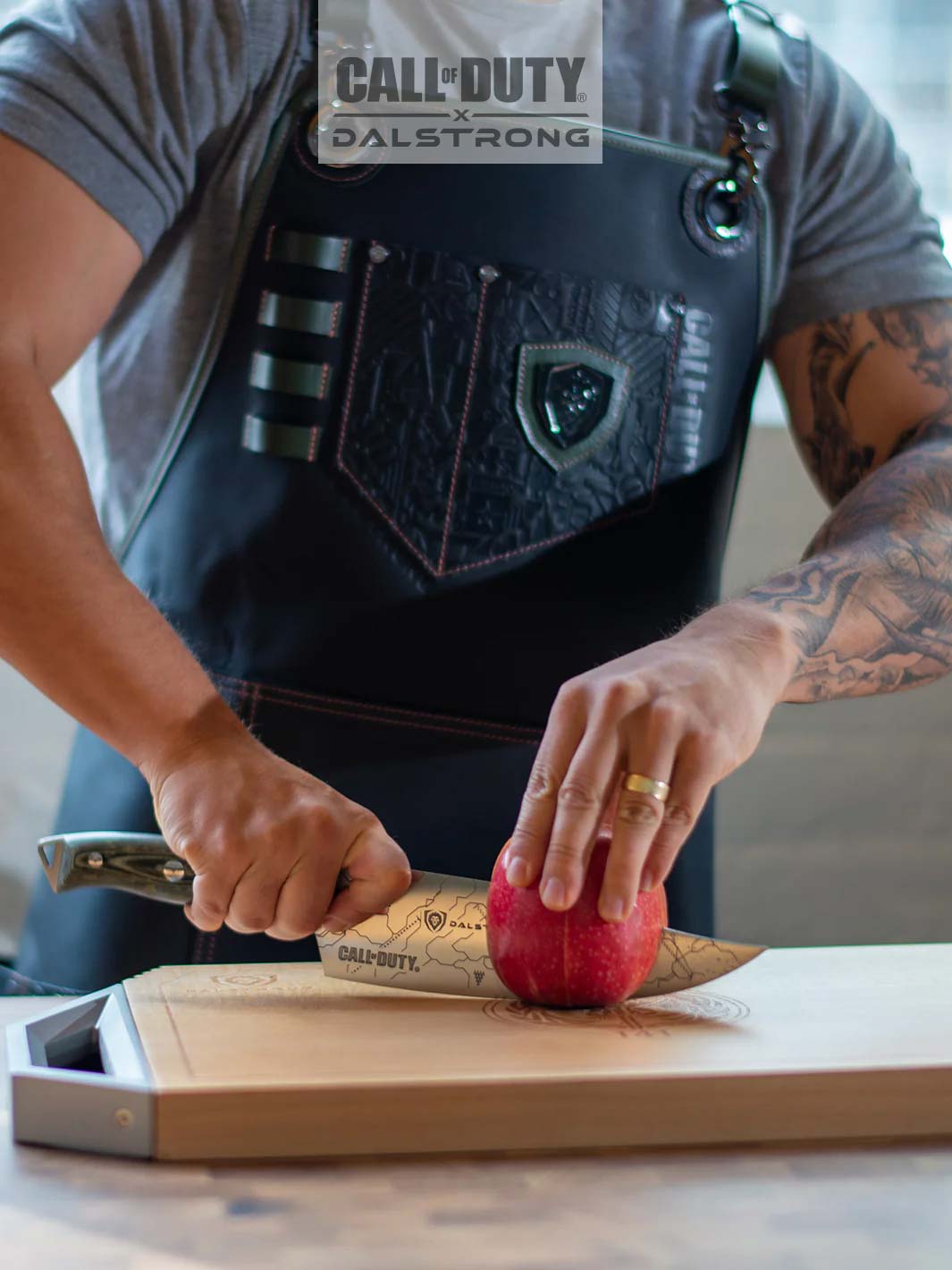 Limited Edition Chef Leather Apron | Call of Duty © Edition | Black Genuine Leather | EXCLUSIVE COLLECTOR APRON | Dalstrong ©