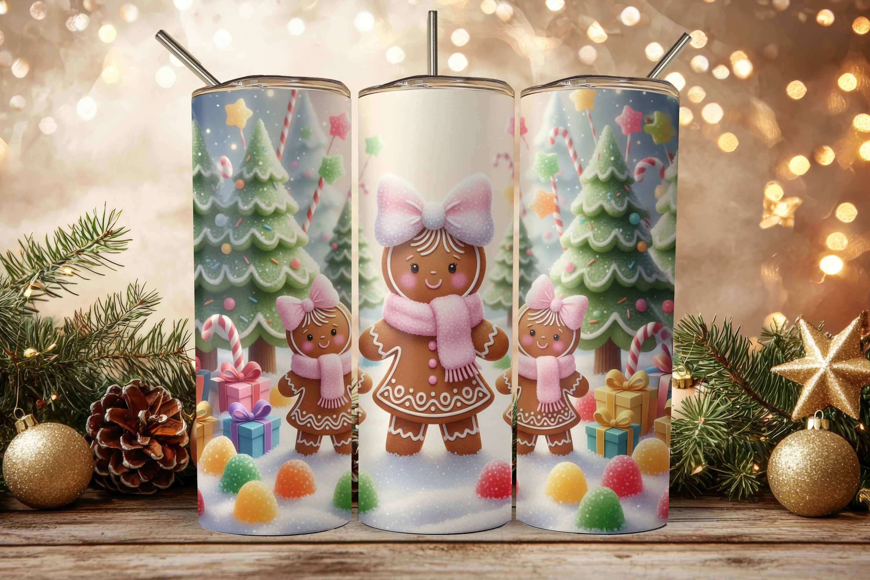 Assorted Ready to Press Sublimation Tumbler Prints (12 Pack) - Holiday 2025