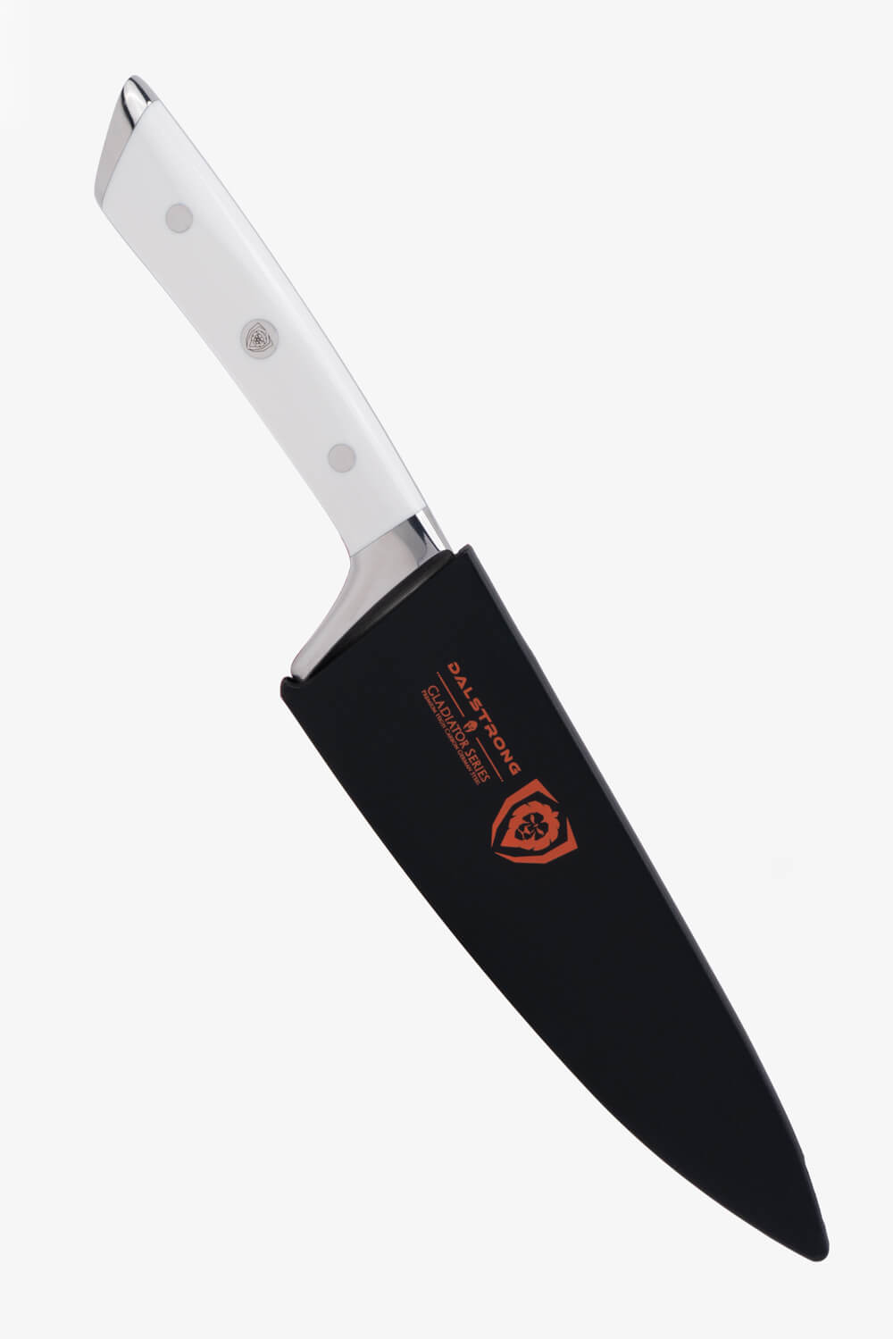 Chef's Knife 8" | Glacial White Handle | Gladiator Series | NSF Certified | Dalstrong ©