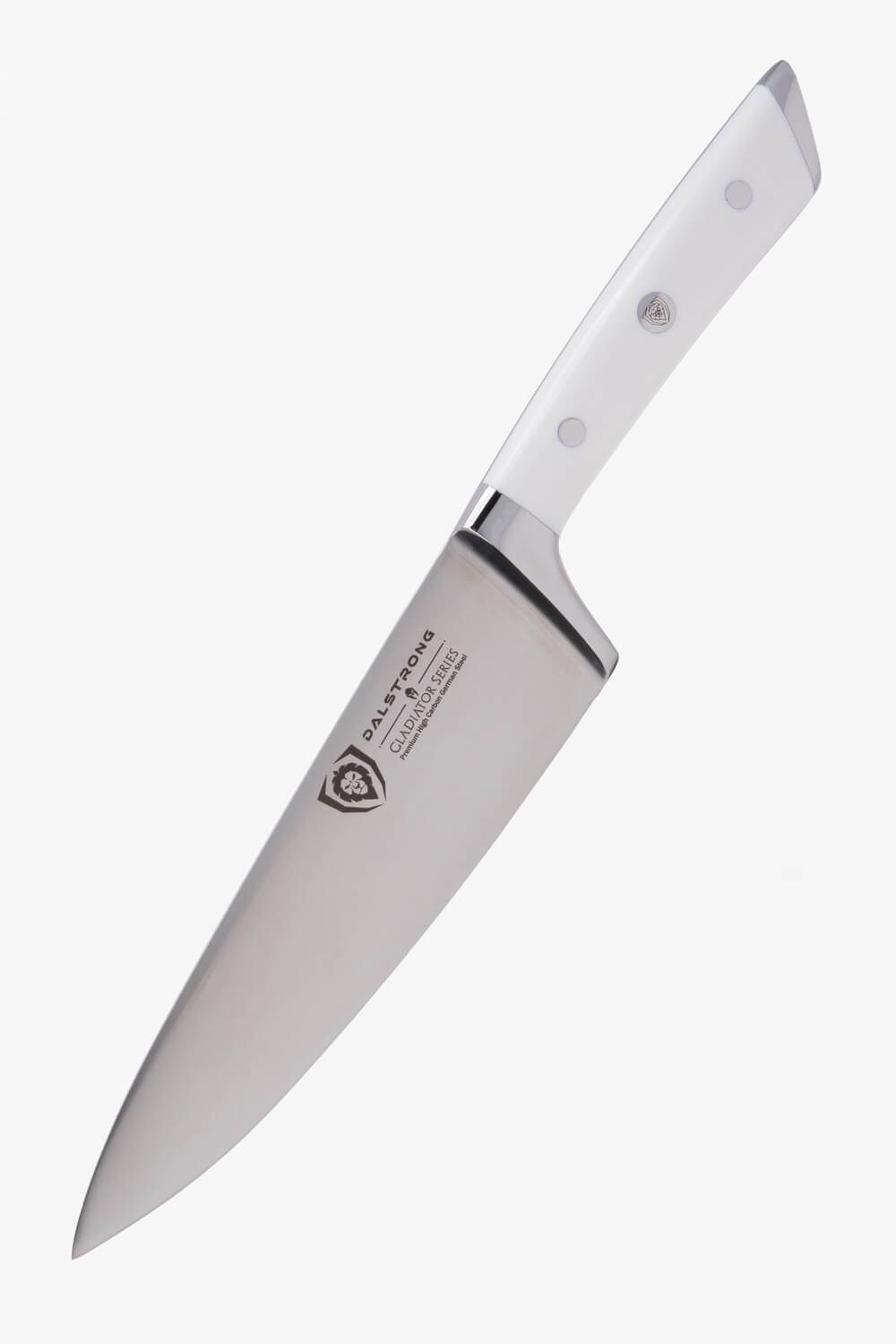 Chef's Knife 8" | Glacial White Handle | Gladiator Series | NSF Certified | Dalstrong ©