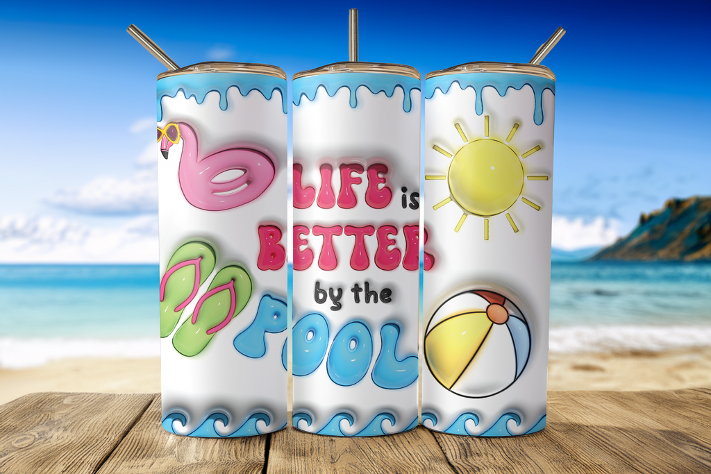 Digital Sublimation Designs - Summer Tumbler Wraps