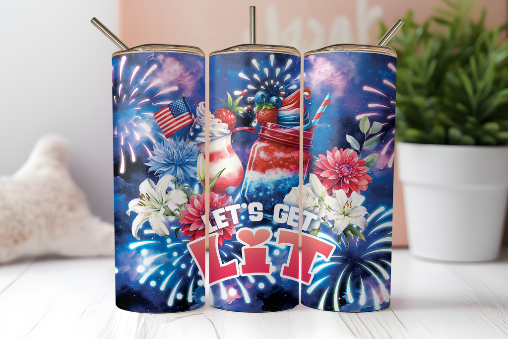 Digital Sublimation Designs - Fourth of July Tumbler Wraps