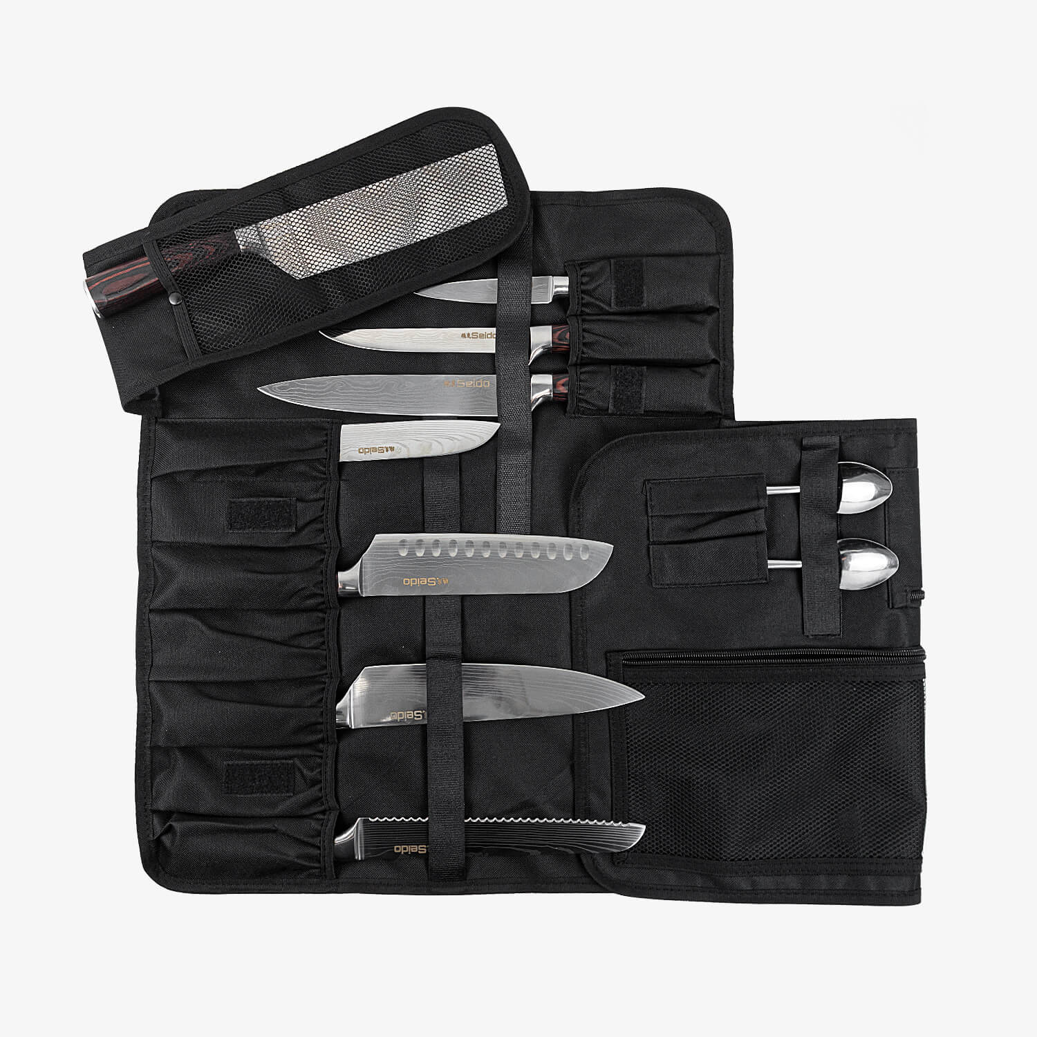 Professional Chef Knife Set with Roll-up Knife Bag