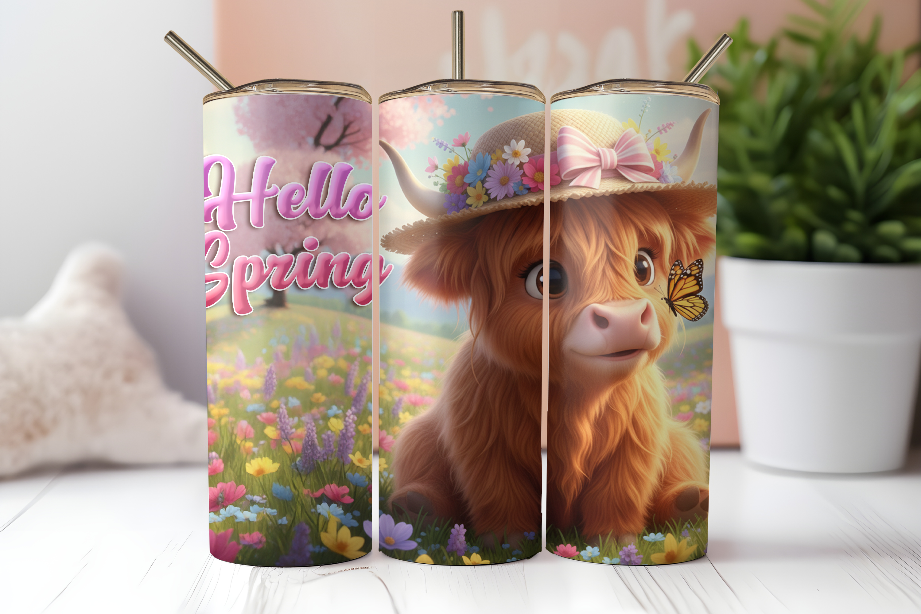 Digital Sublimation Designs - Spring Bloom Collection Tumbler Wraps