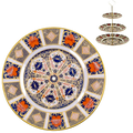 Royal Crown Derby Imari 1128 Cake Stand - 8" Drilled Salad Plate Replacement