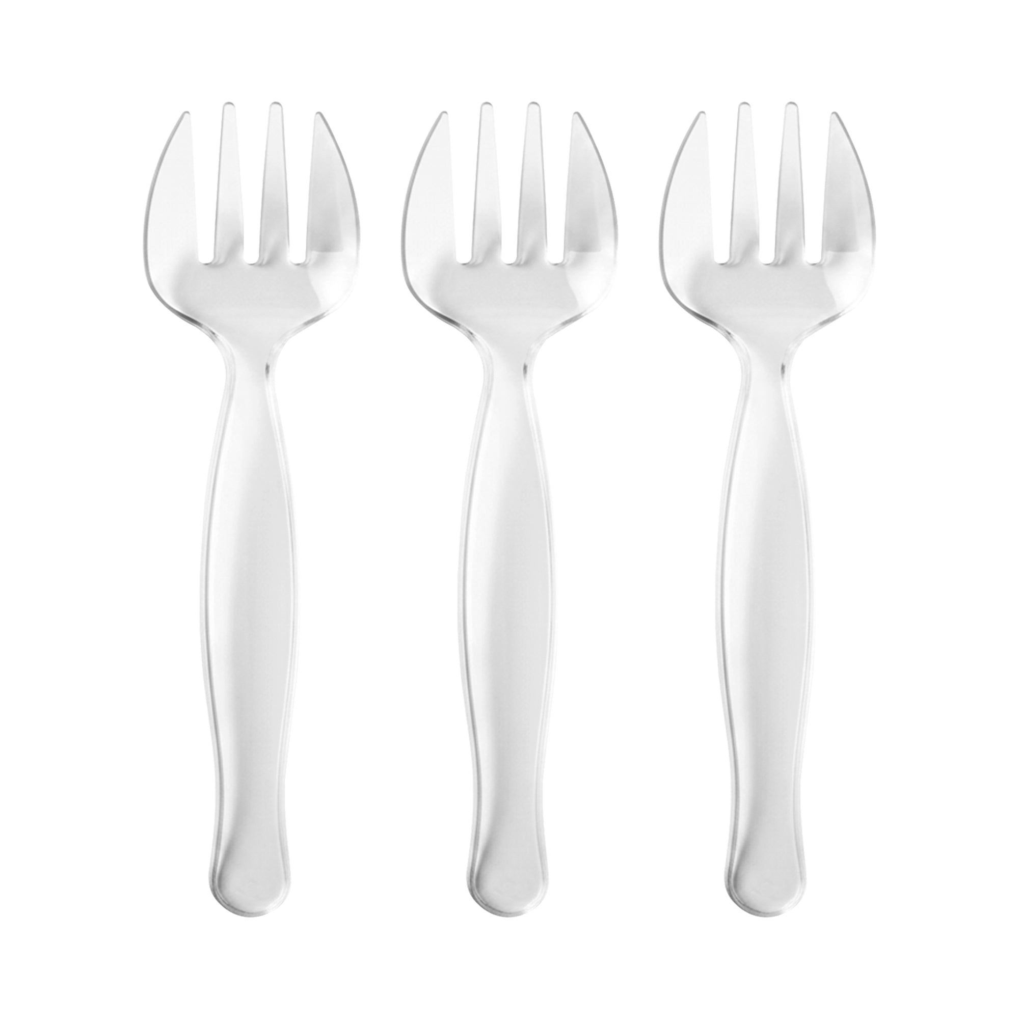 Clear Disposable Plastic Serving Forks