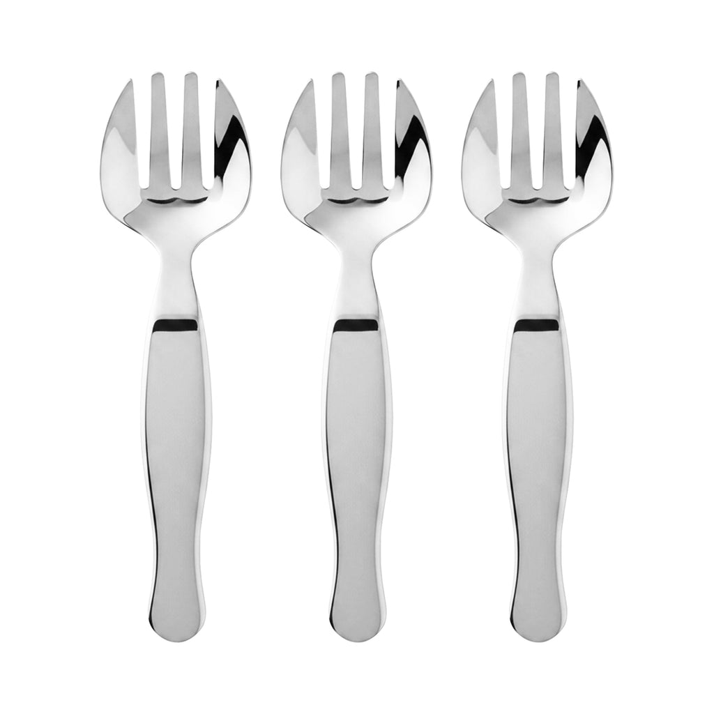 Silver Disposable Plastic Serving Forks