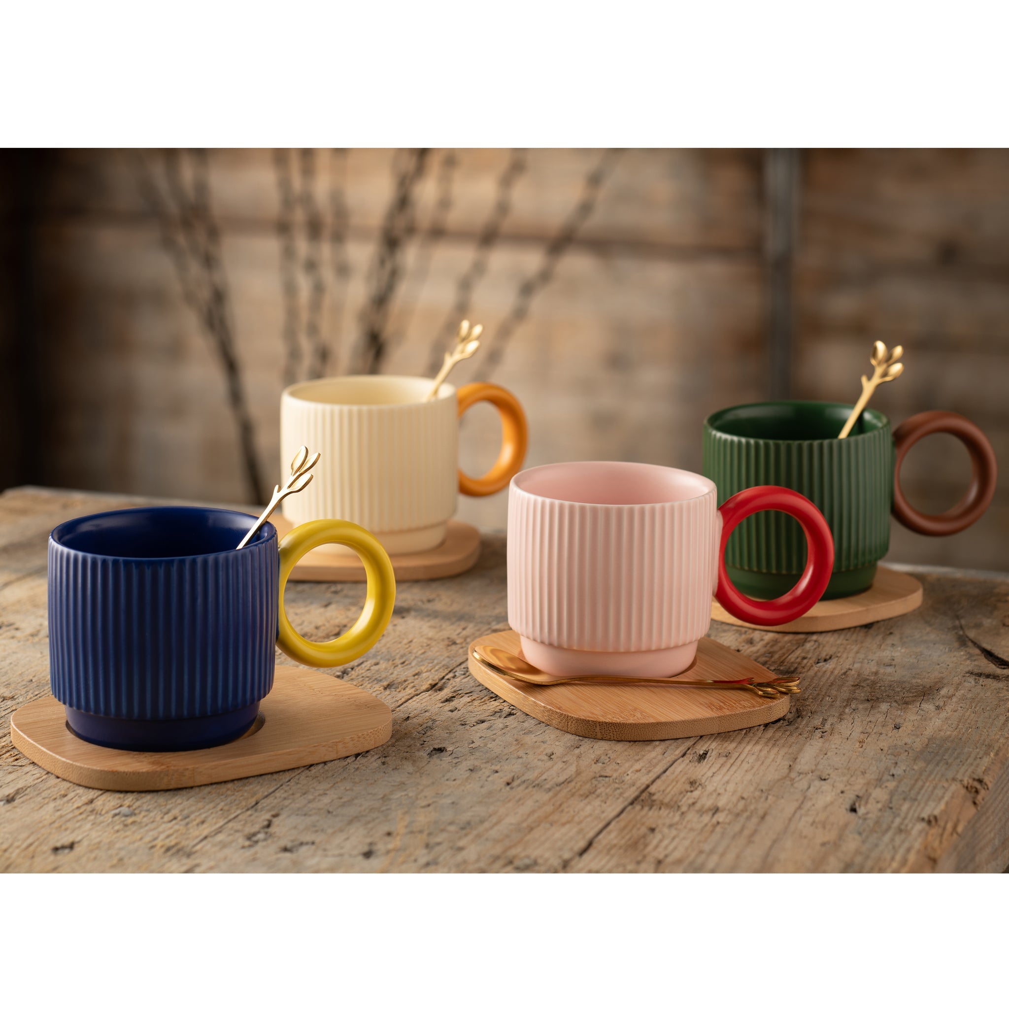 Belleek Living Hula Mug Set of 4