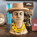 Don The Beachcomber Caricature Tiki Mug - Wooden Donn