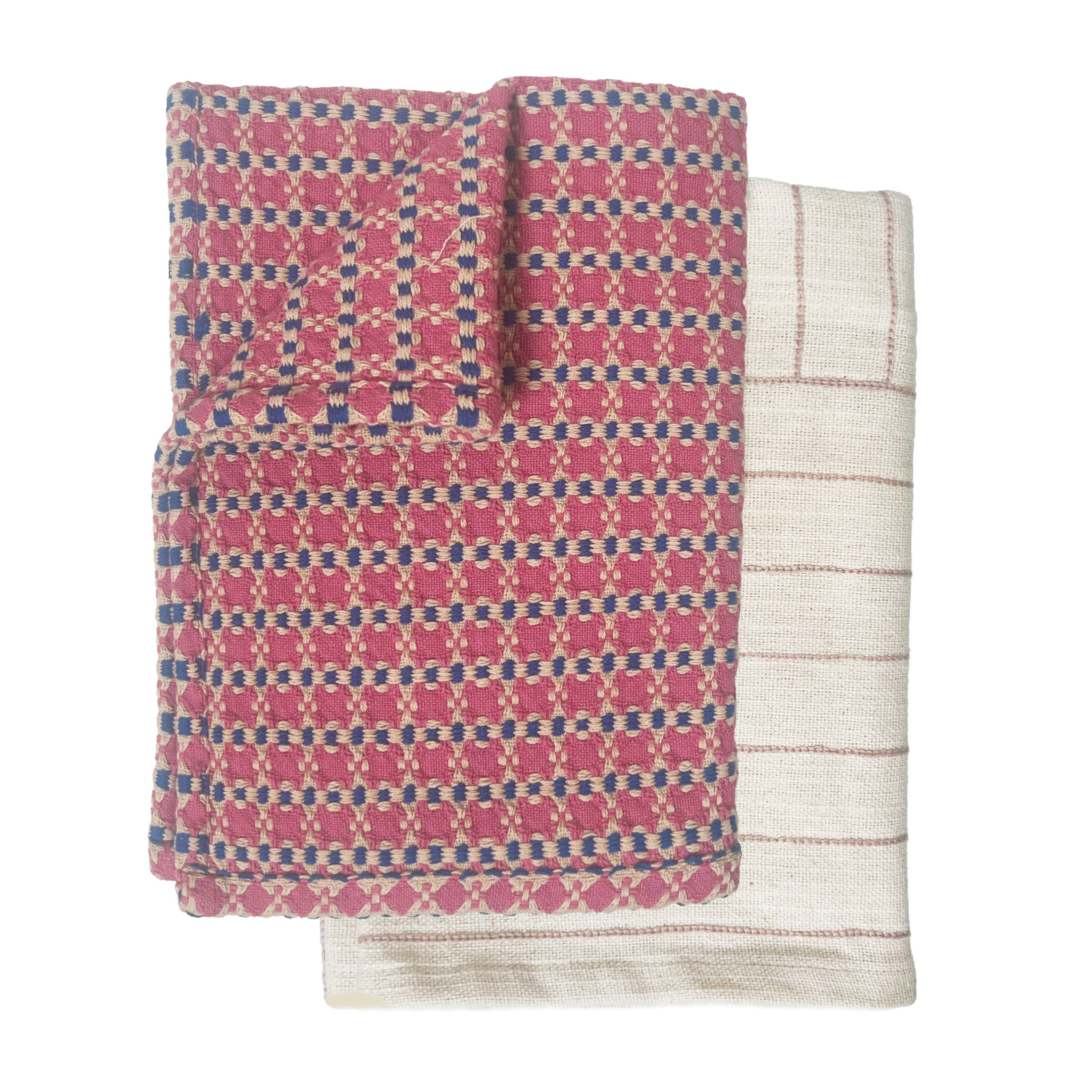 Set of 2 Tea Towels / Rose