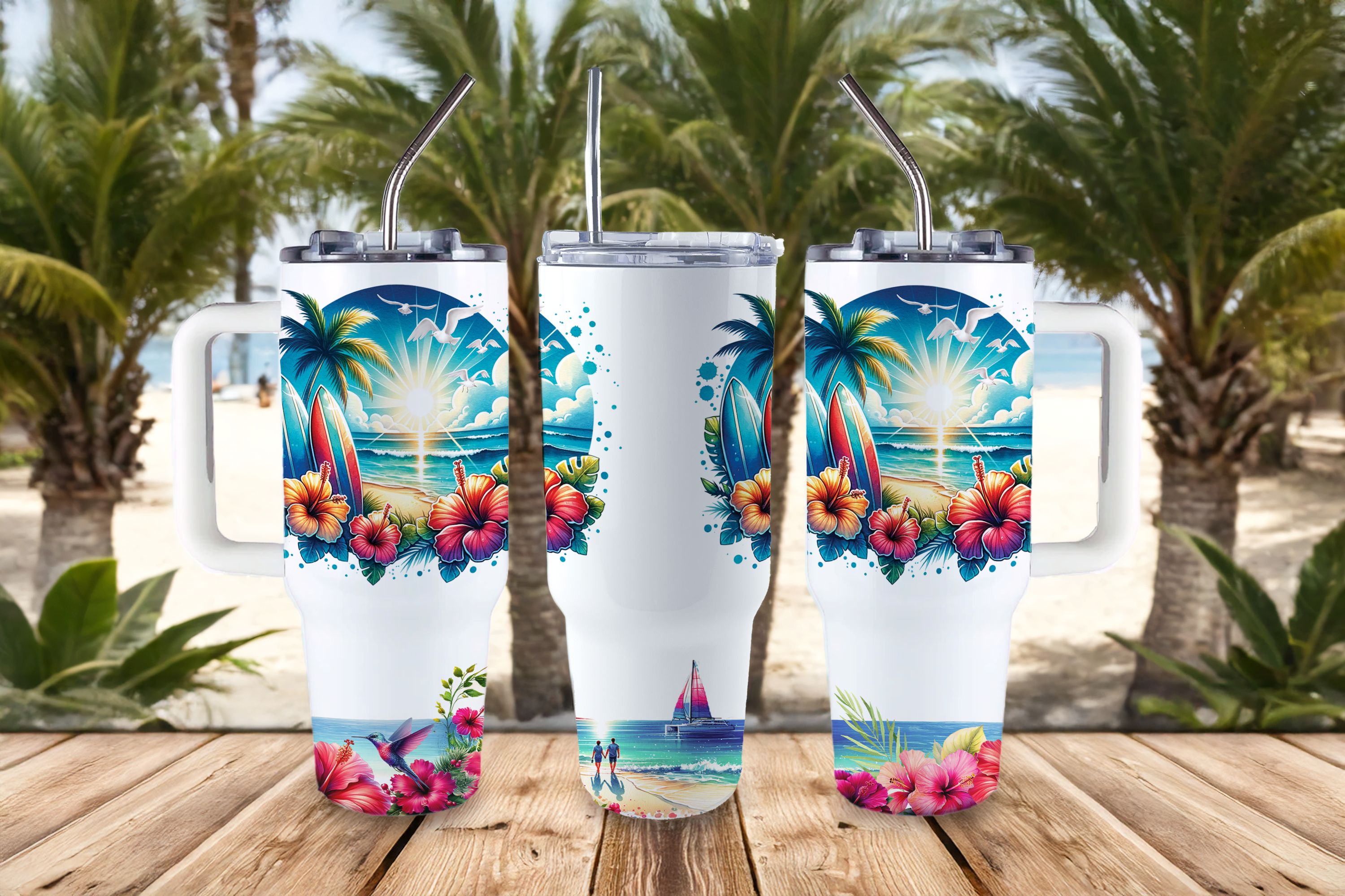 Assorted Ready to Press Sublimation Tumbler Prints (14 Pack) - Summer