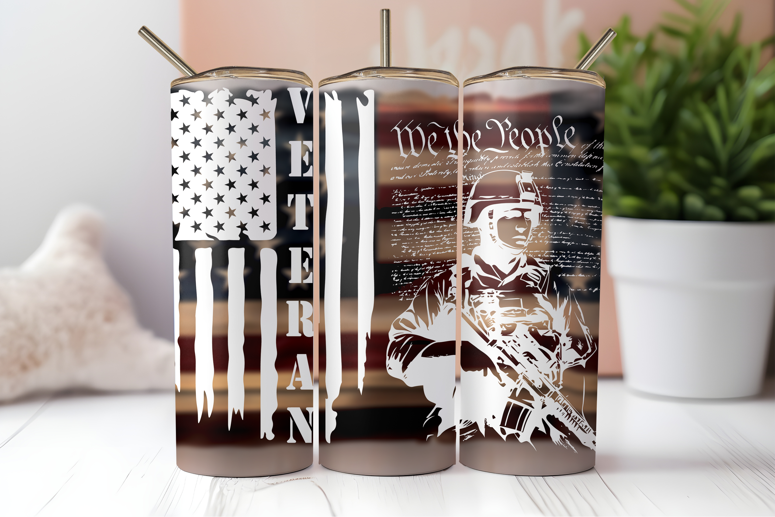 Assorted Ready to Press Sublimation Tumbler Prints (10 Pack) - Veteran's Day