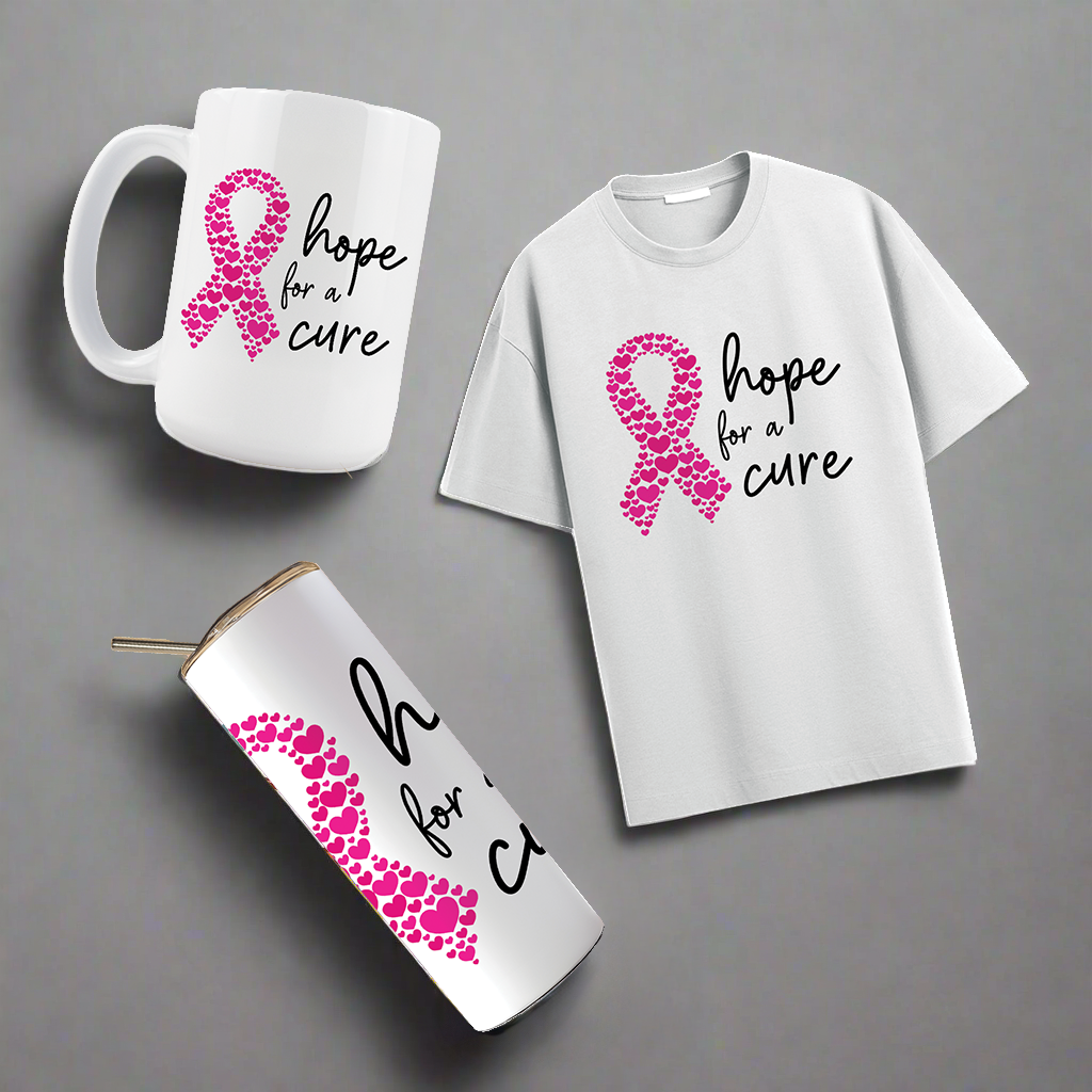 Multi Product Use - Digital Sublimation Designs - Breast Cancer Awareness