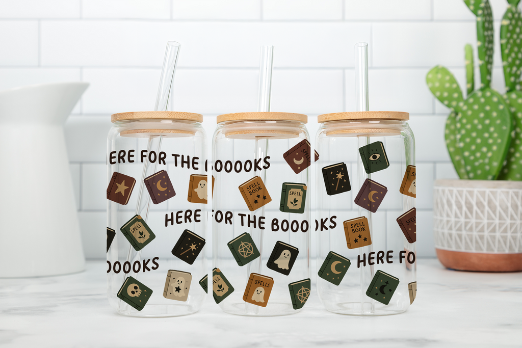 Assorted Ready to Press Sublimation - Spooky Glass Can Wraps