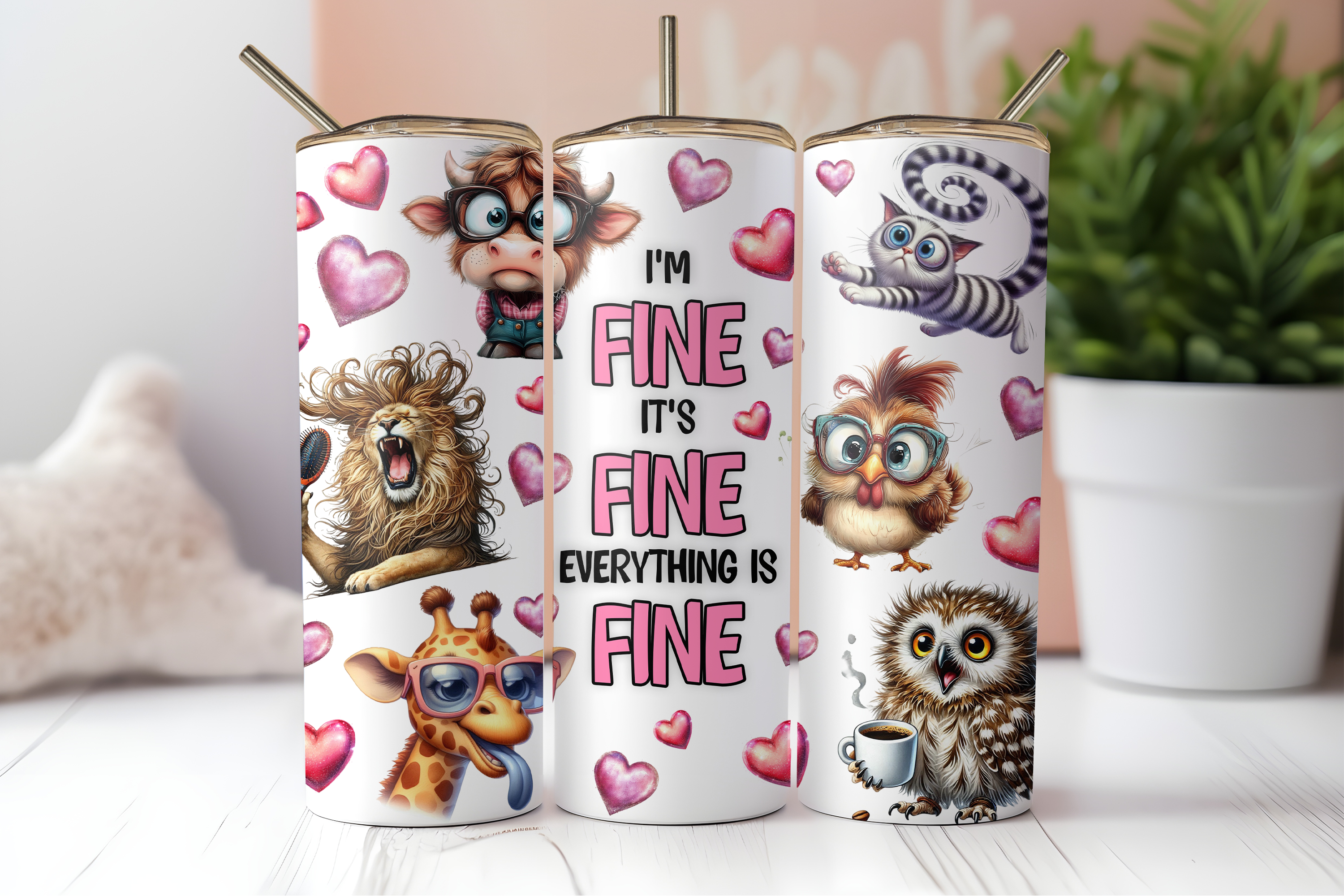 Assorted Ready to Press Sublimation Tumbler Prints (12 Pack) - Collection B