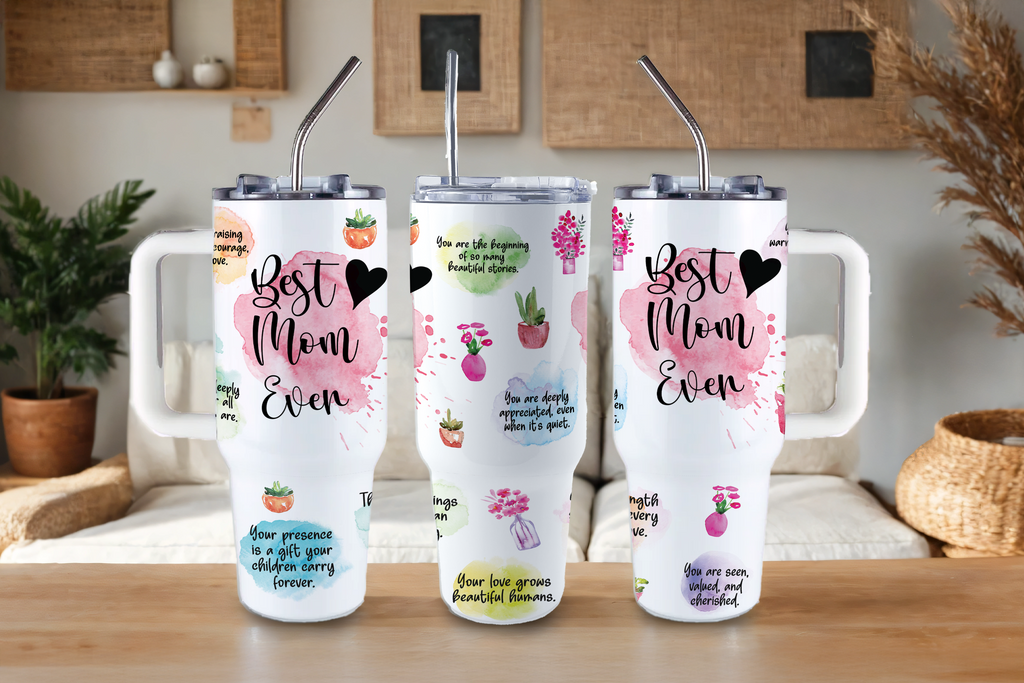 Assorted Ready to Press Sublimation Tumbler Prints (12 Pack) - Mom Vibes