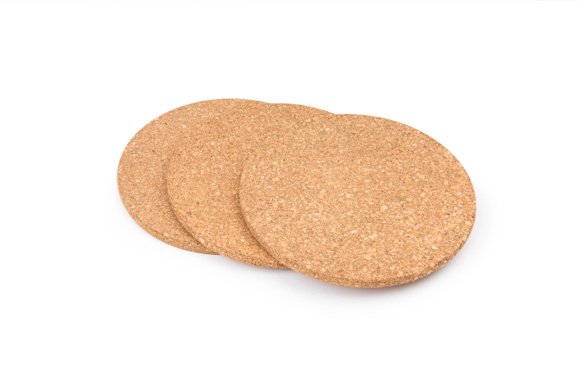 7.25" Round Cork Trivets - Set of 3