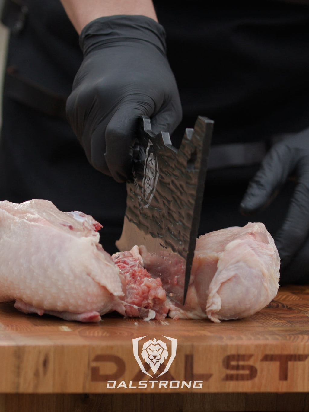 Obliterator Cleaver Knife | Acacia Wood Stand | The Barbarian Series™ | Dalstrong ©