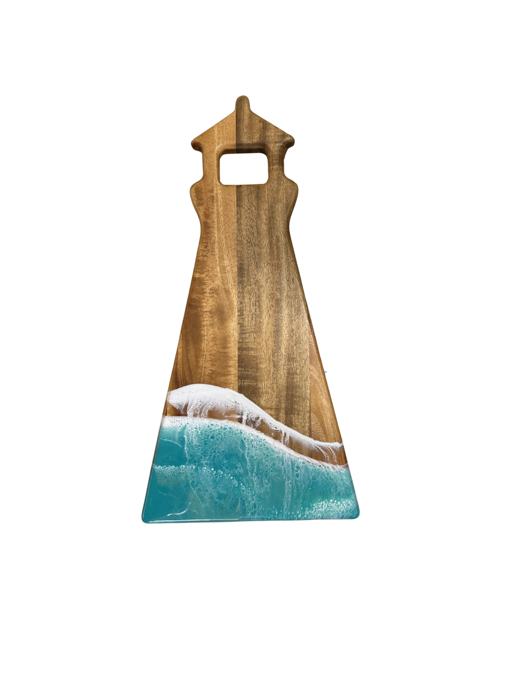NEW!!! Light House Shaped Acacia Cheese Board