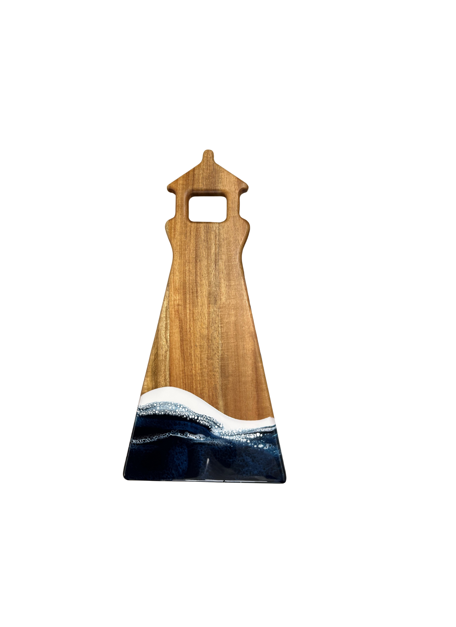 NEW!!! Light House Shaped Acacia Cheese Board