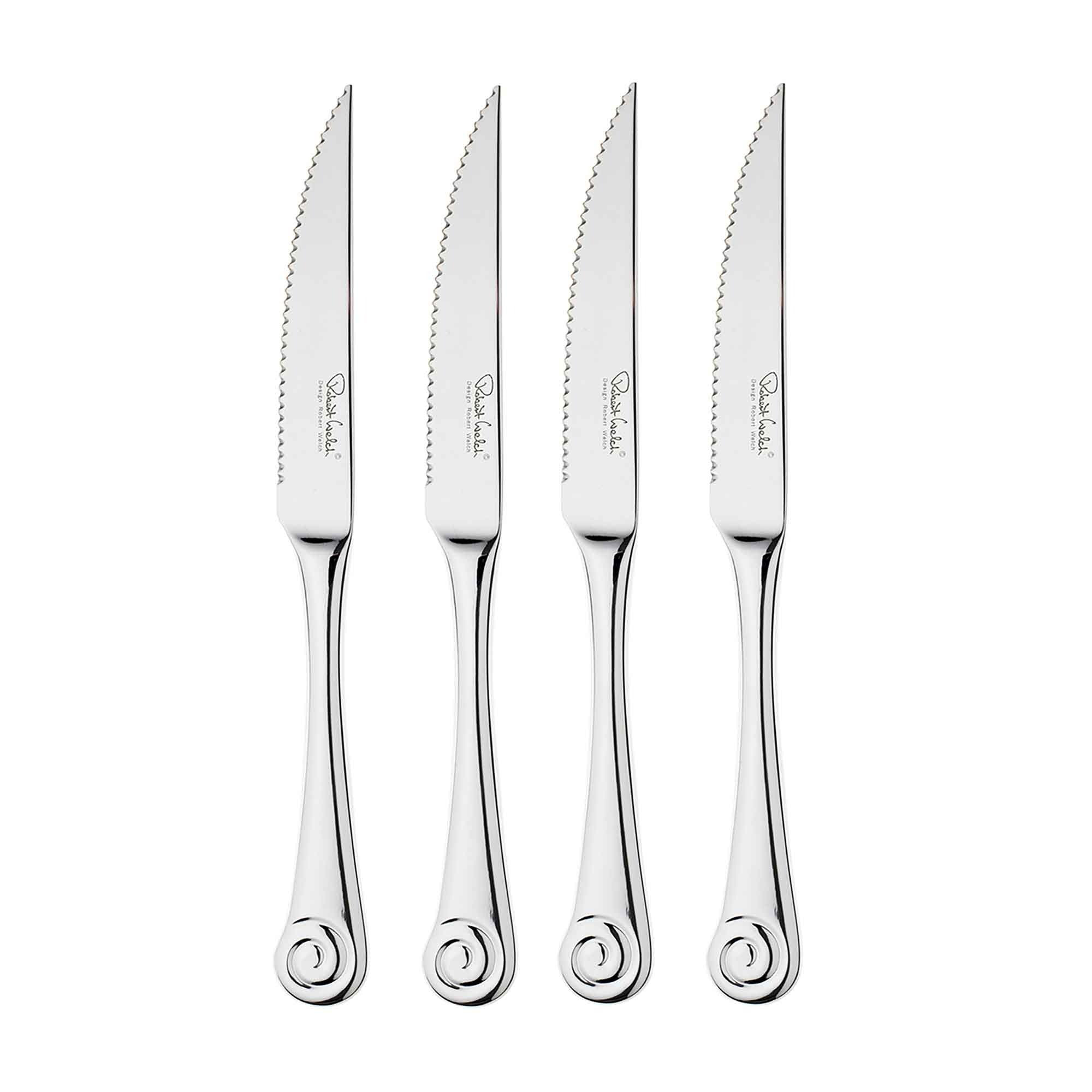 Ammonite Bright Steak Knife, Set of 4