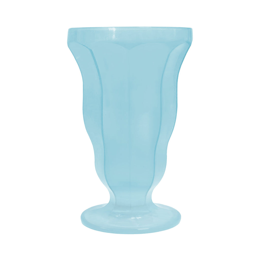Transparent Blue Milkshake Plastic Cups (15 oz )