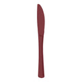 Red Disposable Plastic Party Knives