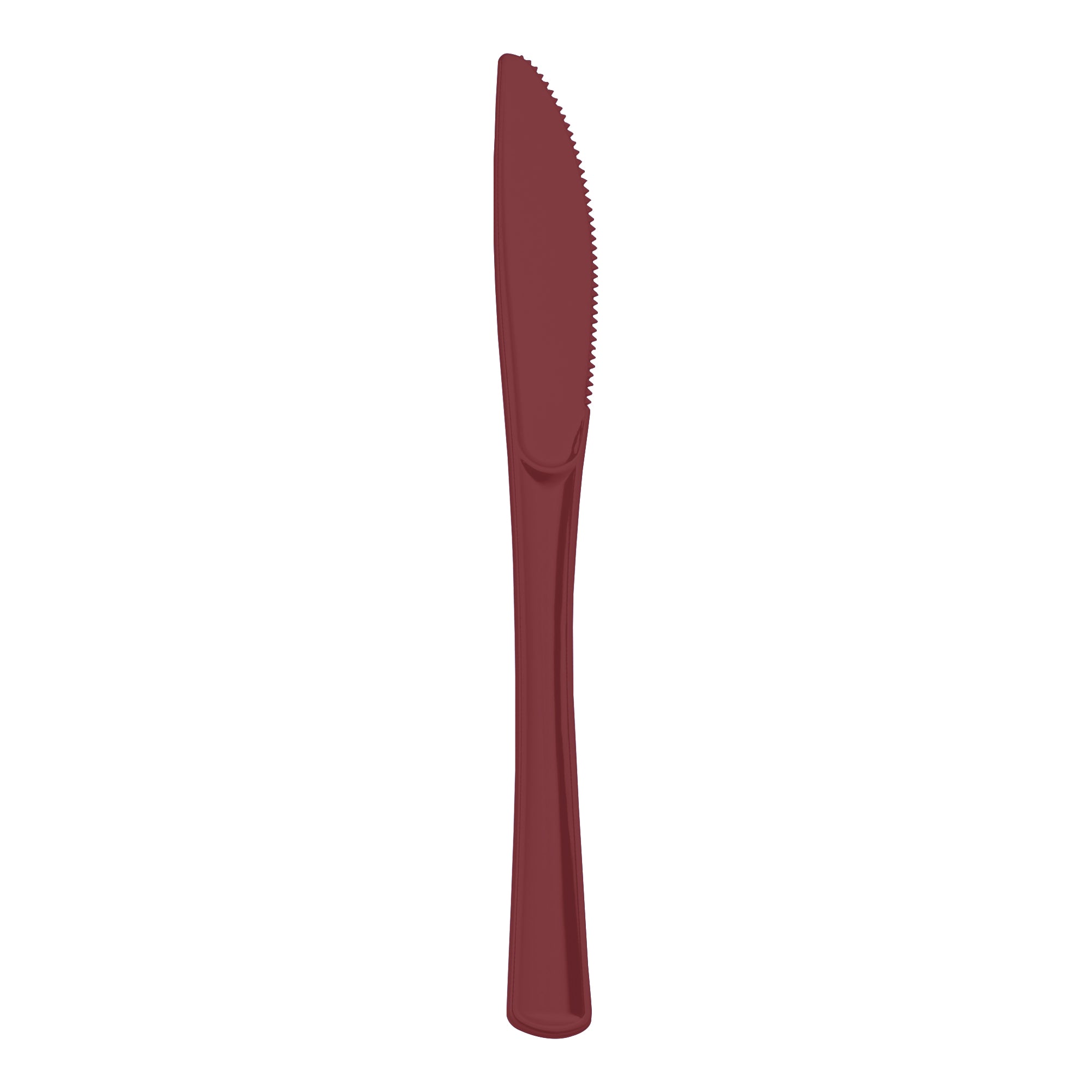 Red Disposable Plastic Party Knives