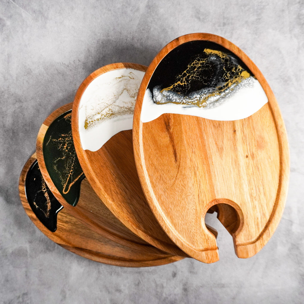 (Bundles of 4) Wine & Appetizer Trays