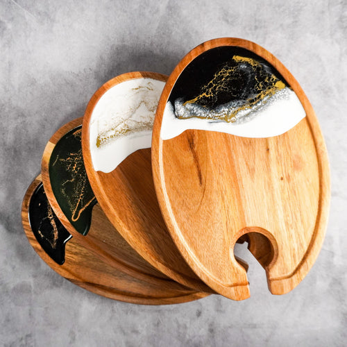 (Bundles of 4) Wine & Appetizer Trays