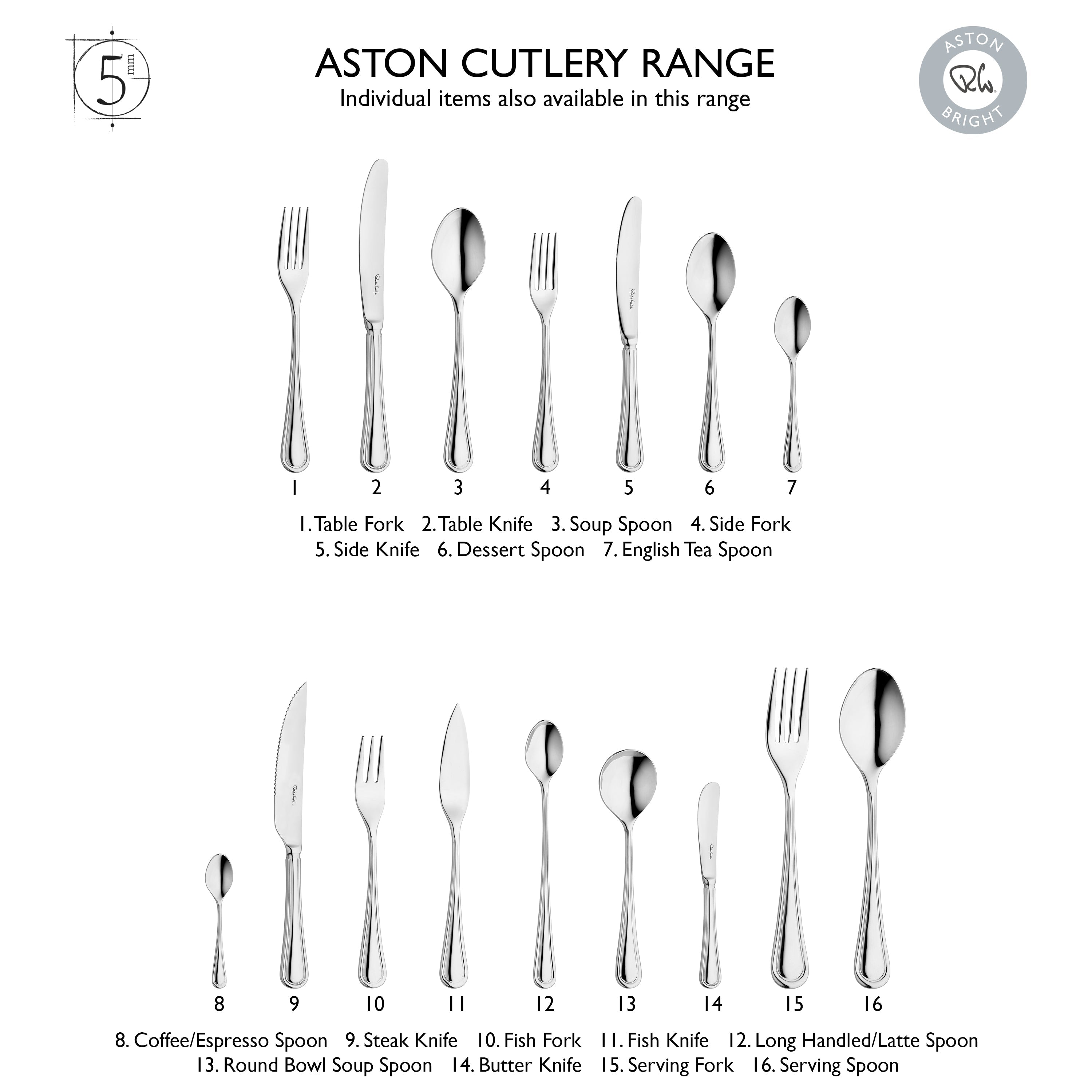 Aston Bright Coffee / Espresso Spoon
