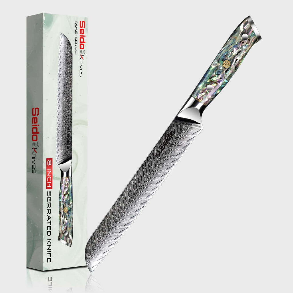 Awabi 8" Serrated Bread Knife