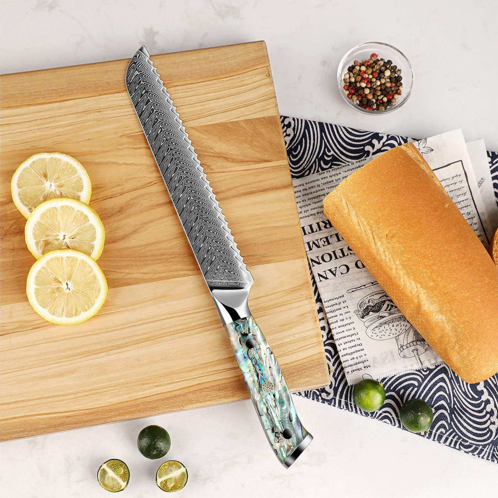 Awabi 8" Serrated Bread Knife