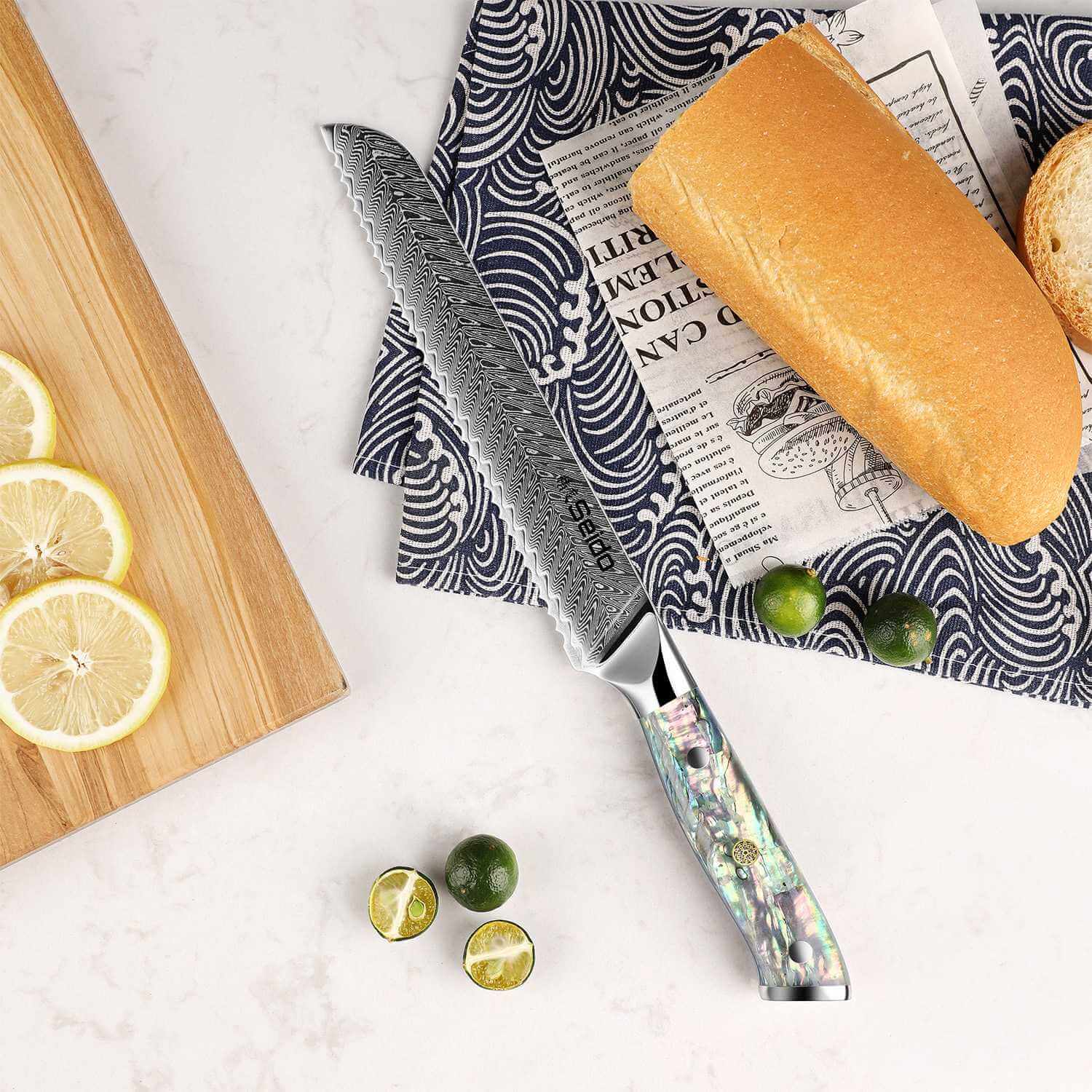 Awabi 8" Serrated Bread Knife