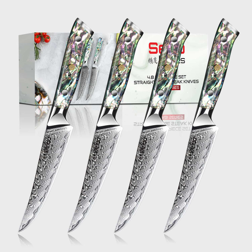 Awabi Straight Edge Steak Knives