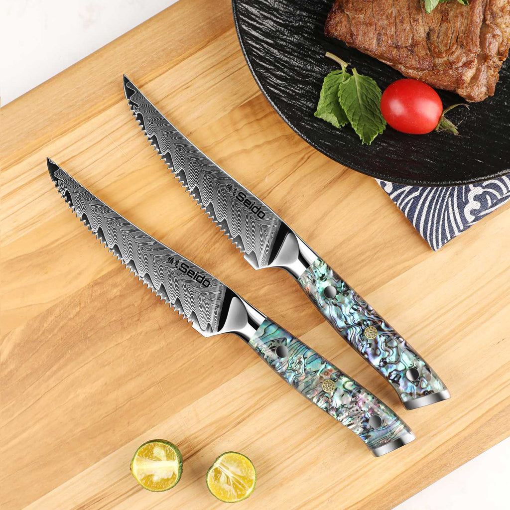 Awabi Serrated Steak Knives
