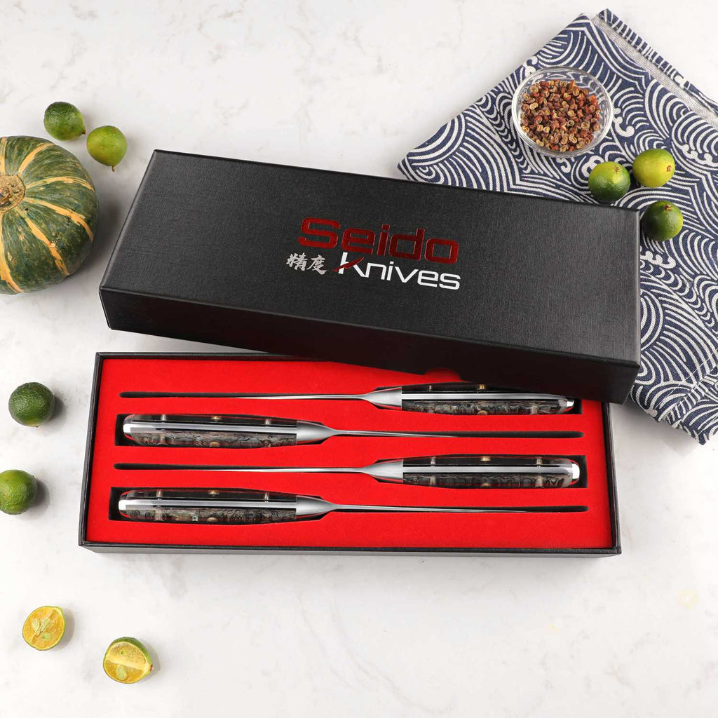 Awabi Serrated Steak Knives