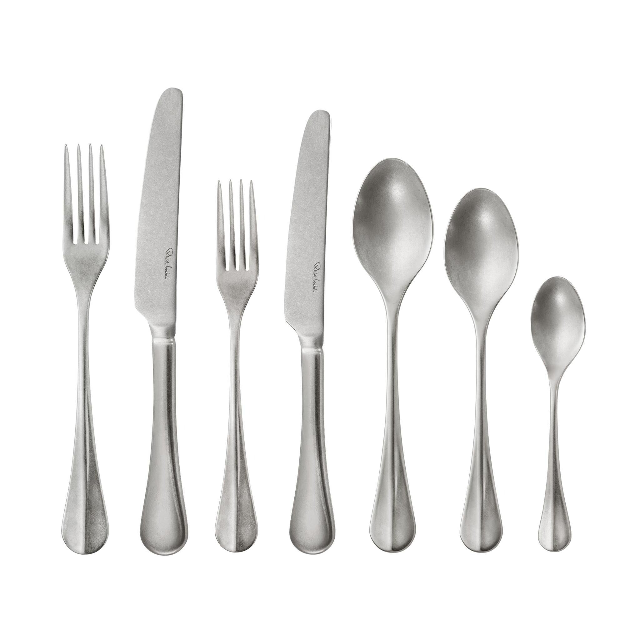 Baguette Vintage Cutlery Set, 96 Piece for 12 People - 12 Free Steak Knives