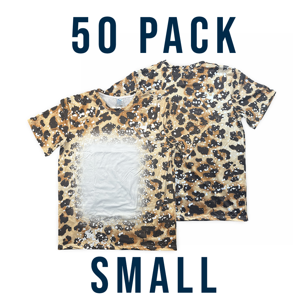 Bulk Deal: Lot of 50 Sublimatable Bleached T-Shirts