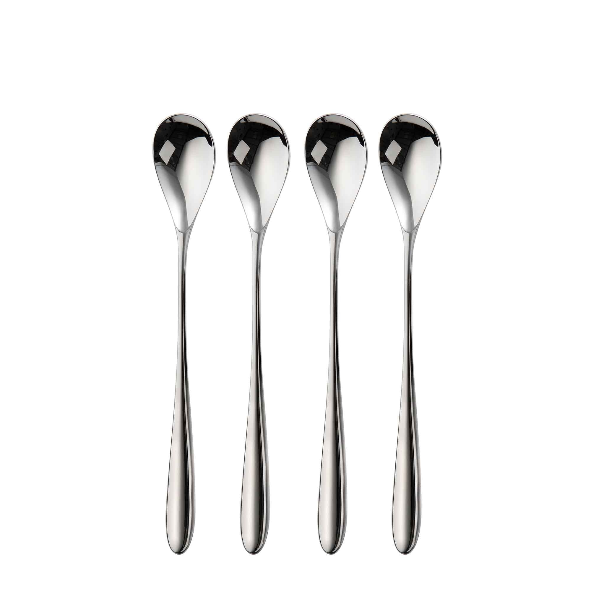 Bourton Bright Long Handled Spoon, Set of 4